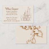 ワインの専門家 名刺 (正面/裏面)