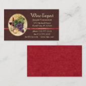 ワインの専門家 名刺 (正面/裏面)