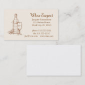 ワインの専門家 名刺 (正面/裏面)