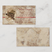 ワインの専門家 名刺 (正面/裏面)