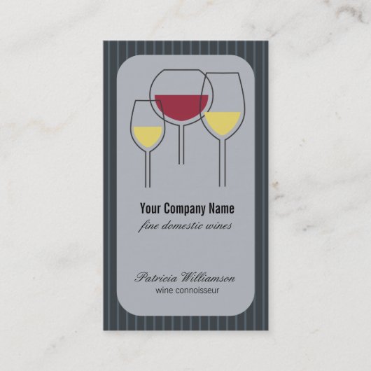 ワインの巧妙なブドウ園の名刺 名刺 (正面)