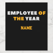 ワインの年間従業員 ワインラベル (シングルラベル)