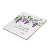 ワインの引用文のタイルTrivet タイル (側面)