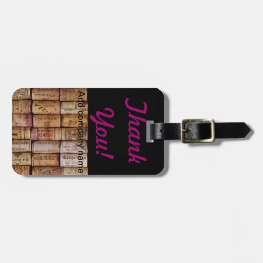 ワインの愛 ラゲッジタグ (正面横)