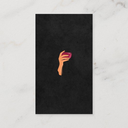 ワインの手持ちグラス 名刺 (裏面)