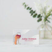 ワインの手持ちグラス 名刺 (スタンド正面)