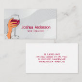 ワインの手持ちグラス 名刺 (正面/裏面)