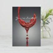 ワインの招待カード 招待状 (スタンド正面)