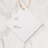 ワインの方がクリスマスタイムの金ゴールド フェイバータグ (裏面)