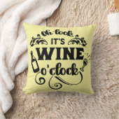 ワインの時計 クッション (ブランケット)