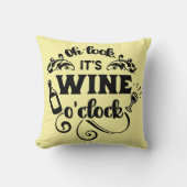 ワインの時計 クッション (正面)
