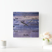 ワインの時計 スクエア壁時計 (ホーム)