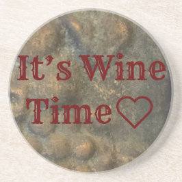 「ワインの時間だ」コースター コースター