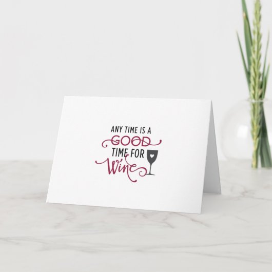 ***ワインの時間**** ESPを「誕生日」に カード (正面)