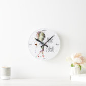 ワインの時! ギフトを言うユーモアのあるなワイン ラウンド壁時計 (ホーム)