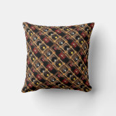 ワインの棚の抽象芸術 クッション (裏面)