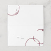 ワインの汚れワイナリーエスコート座席表セット プレイスカード (外部開封)