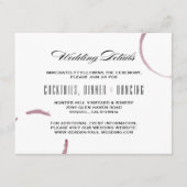 ワインの汚れワイナリーブドウ畑の情報カード エンクロージャーカード (正面)