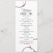 ワインの汚れワイナリーブドウ畑セレモニープログラム プログラム (正面)