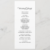 ワインの汚れワイナリーブドウ畑セレモニープログラム プログラム (裏面)