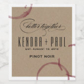 ワインの汚れワイナリーヴィン結婚ヤードのワインラベル ワインラベル (シングルラベル)