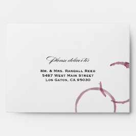 ワインの汚れワイナリーヴィン結婚ヤードズエンベロープ 封筒