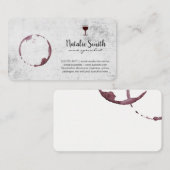 ワインの汚れワイン専門家 名刺 (正面/裏面)