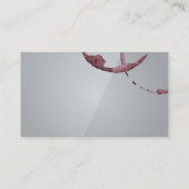 ワインの汚れ | グレイ光沢 名刺 (裏面)