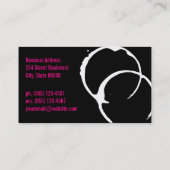 ワインの汚れ（黒） 名刺 (裏面)