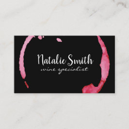 ワインの汚れ（黒/白） 名刺