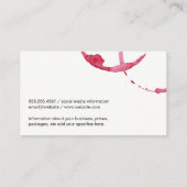 ワインの汚れ(黒/白) 名刺 (裏面)