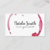 ワインの汚れ（黒/白） 名刺 (正面)