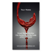 ワインの磁気名刺 マグネット名刺 (正面縦)