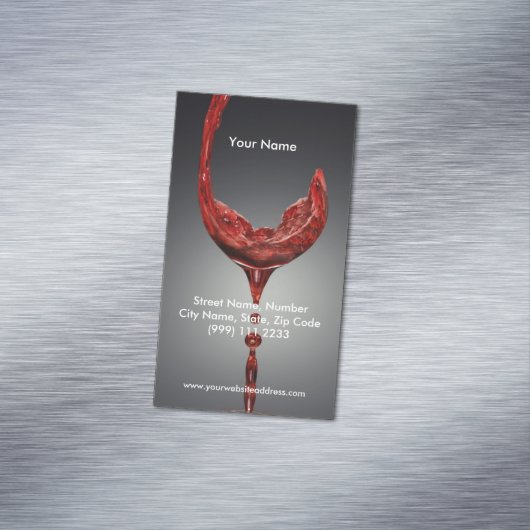 ワインの磁気名刺 マグネット名刺 (インサイチュ)