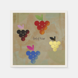 ワインの神アドニス スタンダードカクテルナプキン