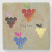ワインの神アドニス ストーンコースター (正面)