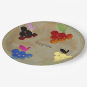 ワインの神アドニス ペーパープレート (アングル)