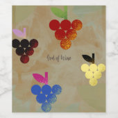 ワインの神アドニス ワインラベル (シングルラベル)