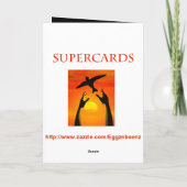 ワインの第94バースデー・カードをはねかけること カード (裏面)