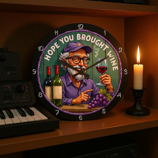 ワインの老人を連れて来てくれないか ラージ壁時計