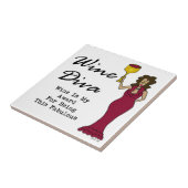 ワインの花型女性歌手"ワインですのための私の賞すばらしい"は タイル (側面)