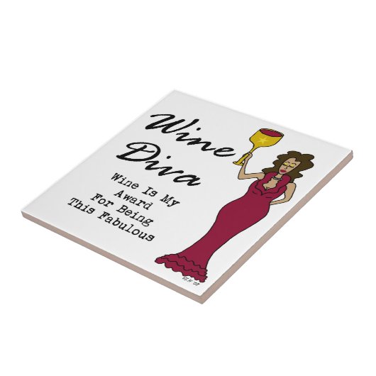 ワインの花型女性歌手"ワインですのための私の賞すばらしい"は タイル (側面)