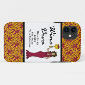 ワインの花型女性歌手"ワインですのための私の賞すばらしい"は Case-Mate iPhoneケース (裏面(横))