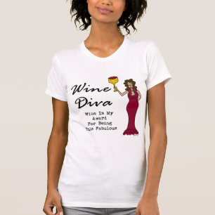 ワインの花型女性歌手"ワインですのための私の賞すばらしい"は Tシャツ