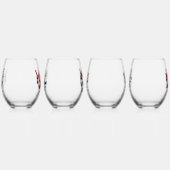 ワインの茎のないガラスには時期尚早だろうか ステムなしワイングラス (左)