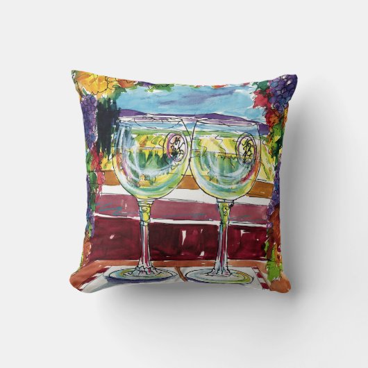 ワインの装飾用クッション クッション (正面)