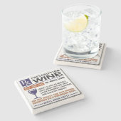 ワインの規定のコースター ストーンコースター (横)