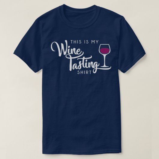 ワインの試飲おもしろいかわいいワイン愛好家ギフト Tシャツ (デザイン正面)