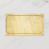 ワインの試飲のソムリエのヴィンテージ 名刺 (裏面)