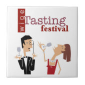 ワインの試飲のタイルTrivet タイル (正面)